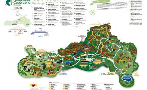 Mapa Cabarceno